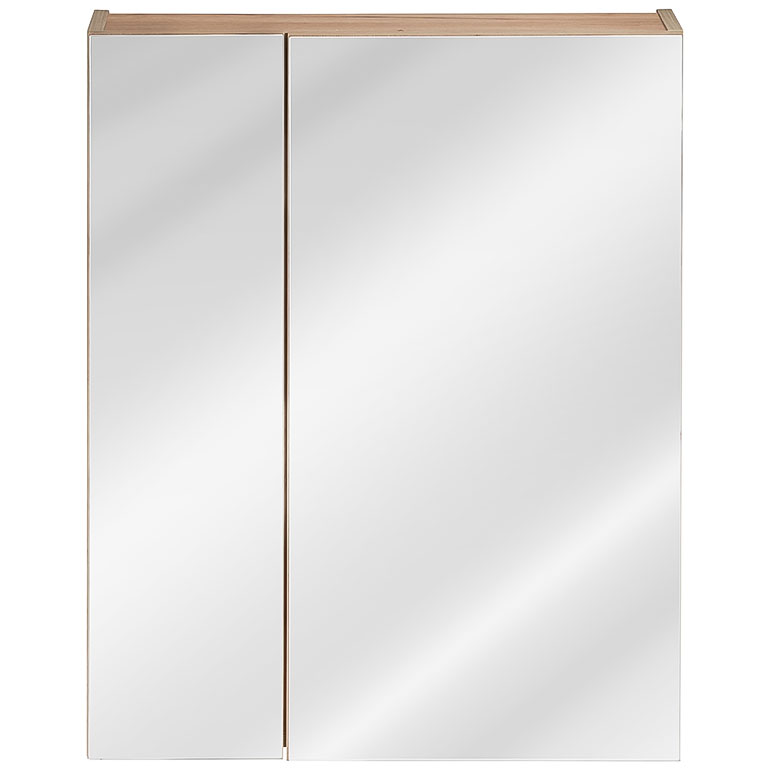 Badezimmerschrank mit Spiegel FORT 842 goldene eiche