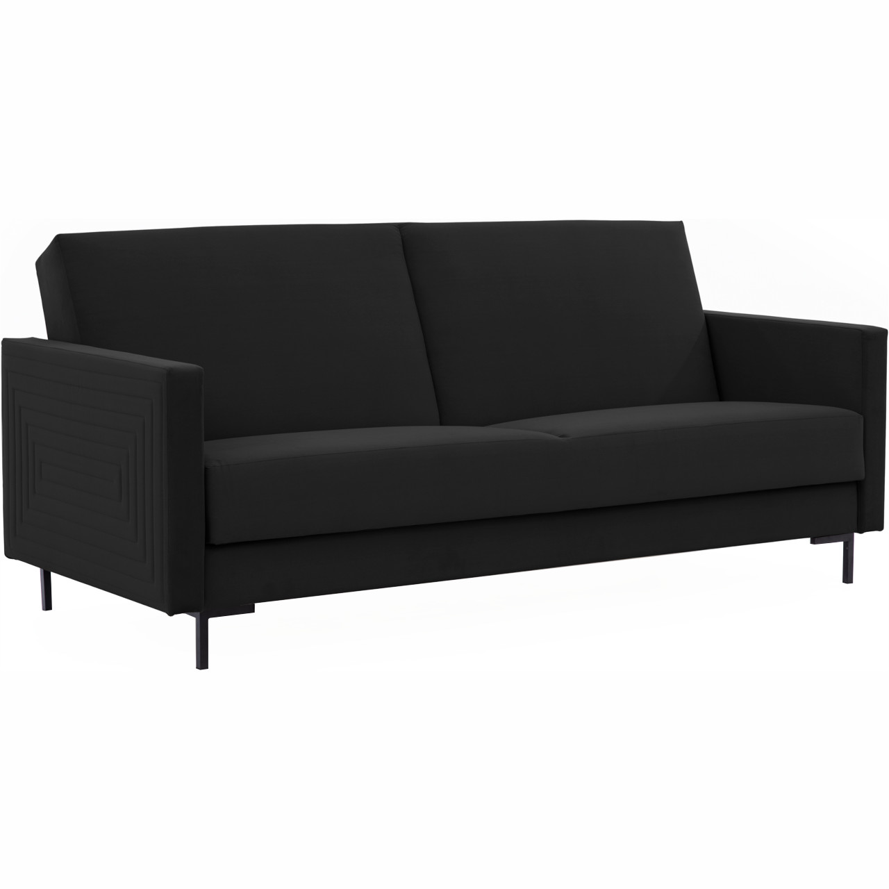 Sofa SOLVO B madone 17047 schwarz