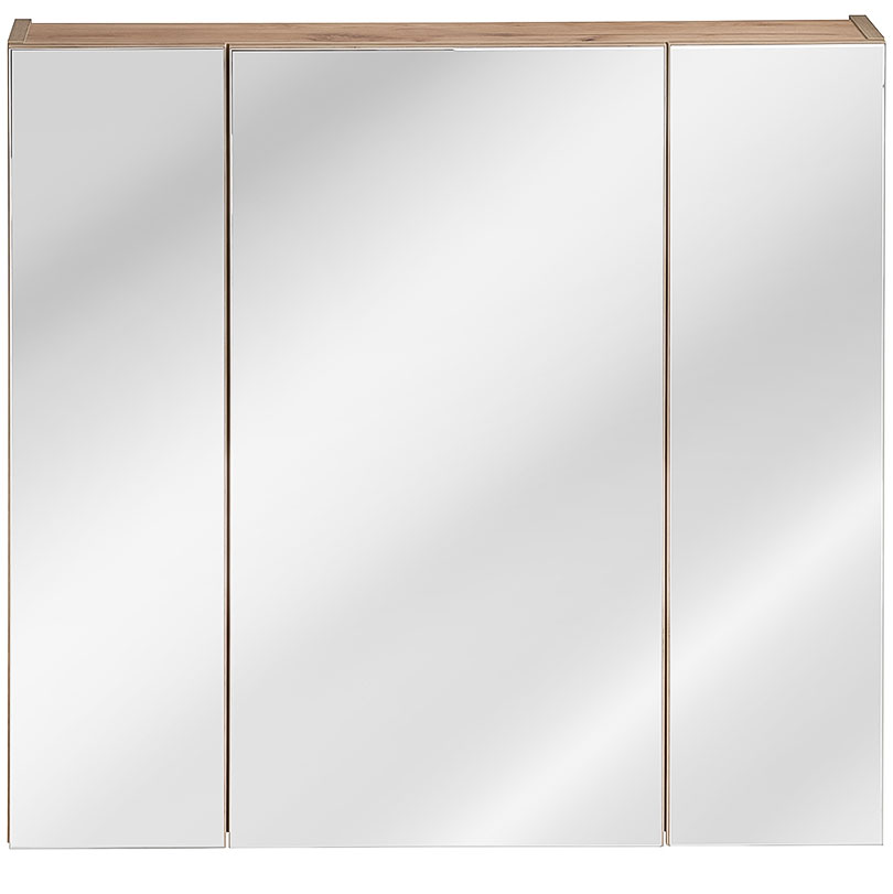Badezimmerschrank mit Spiegel FORT 843 goldene eiche