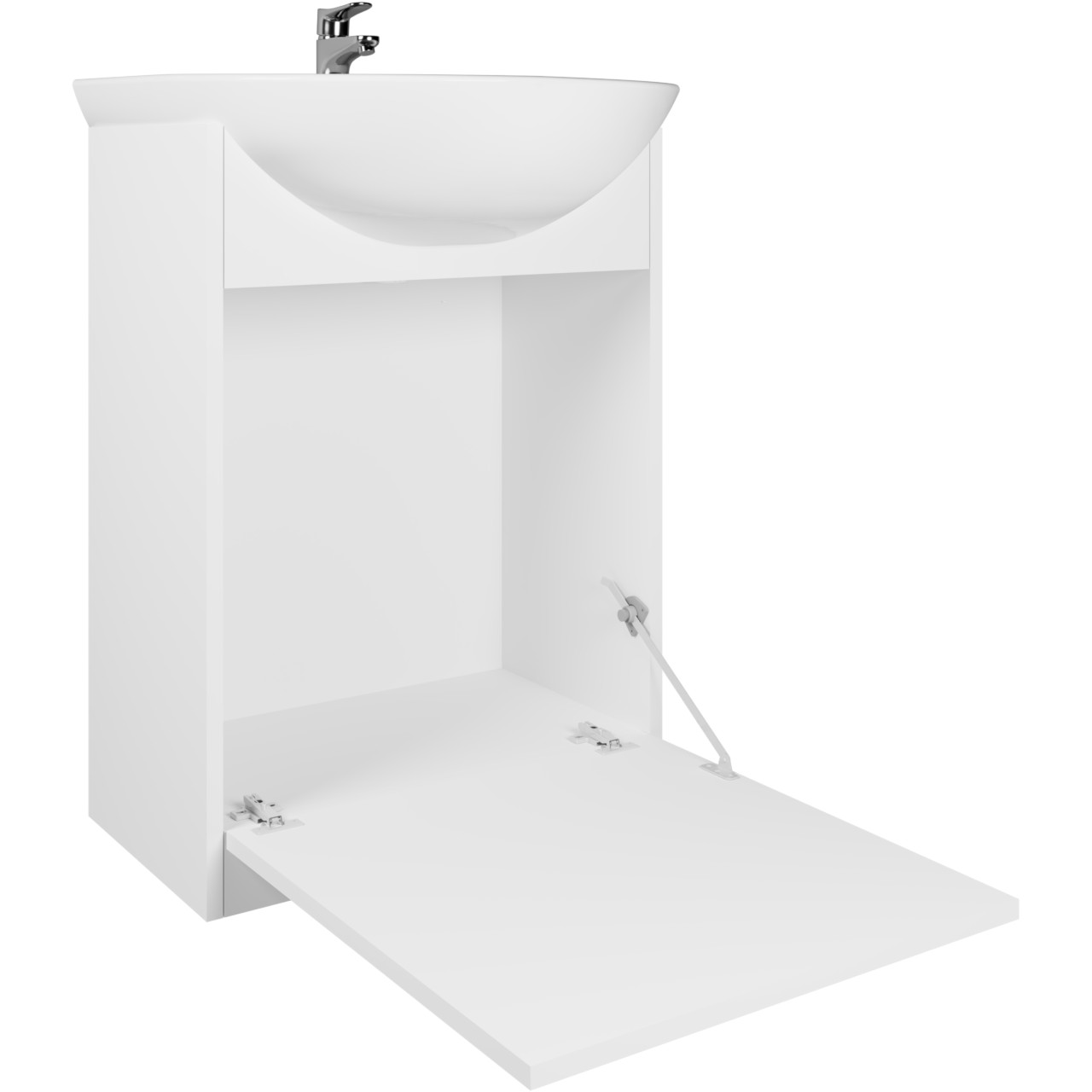 Badmöbel Set mit Spiegel SLIDO MAX LED artisan eiche / weiß